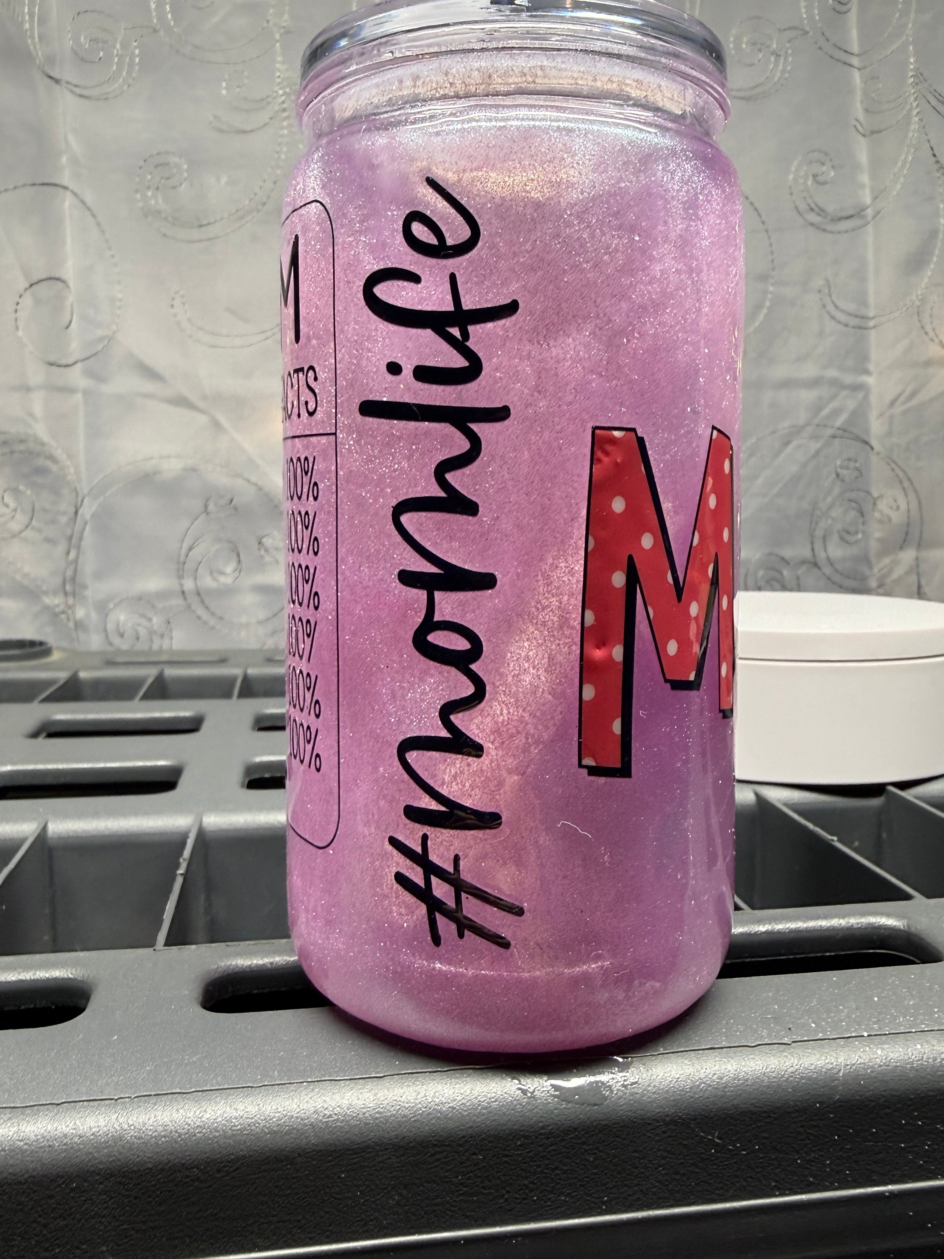 16 Oz Mom life Cup