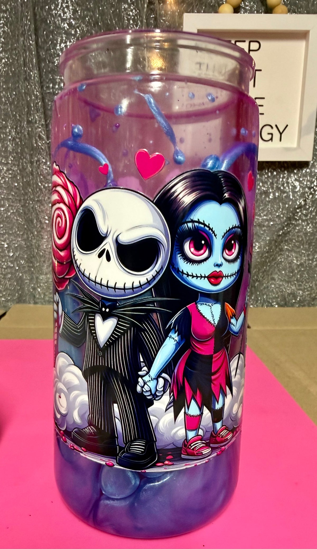 16 oz Jack and Sally Lava