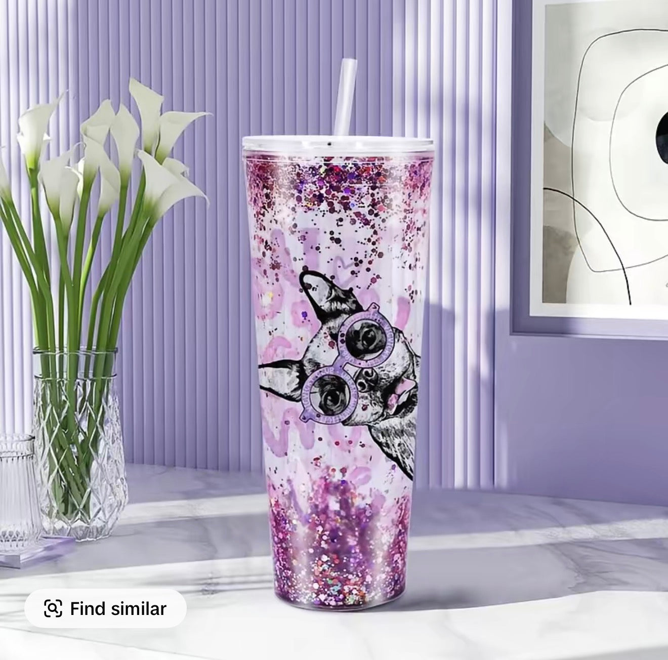 24 oz Snow Globe Tumbler