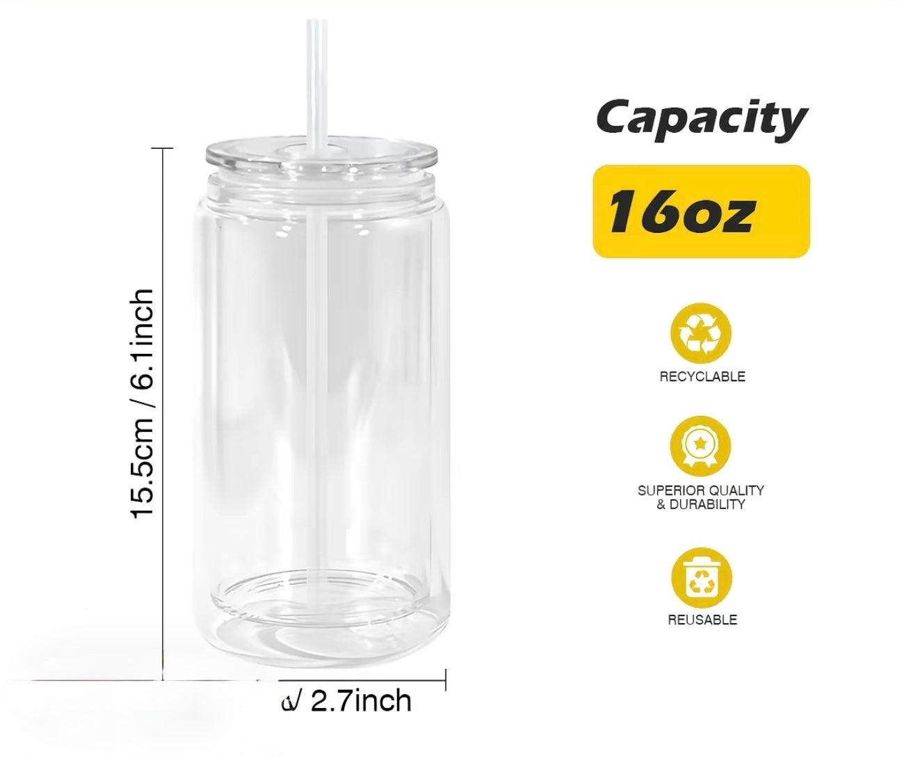 16 oz snow globe cup