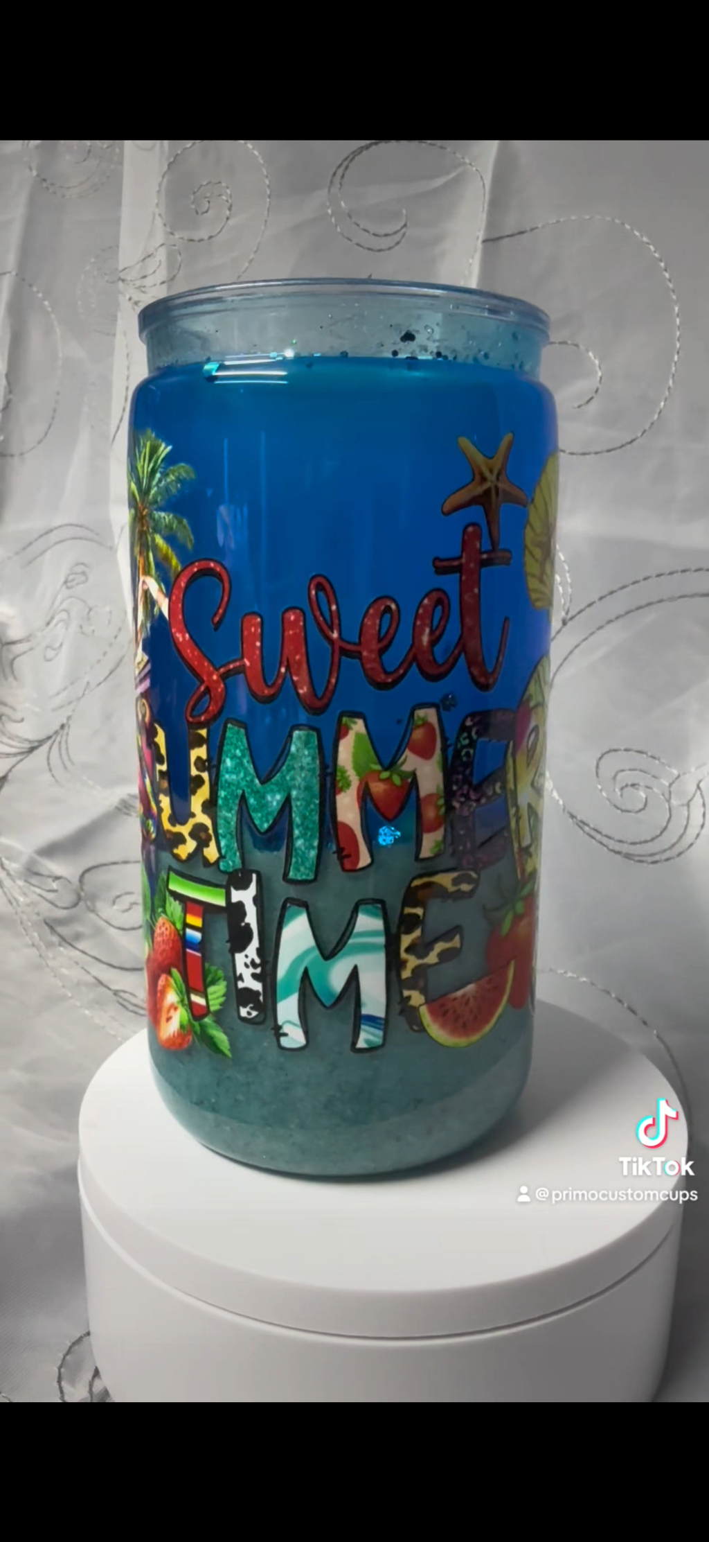 Sweet Summer Time 16 oz Beach Cup