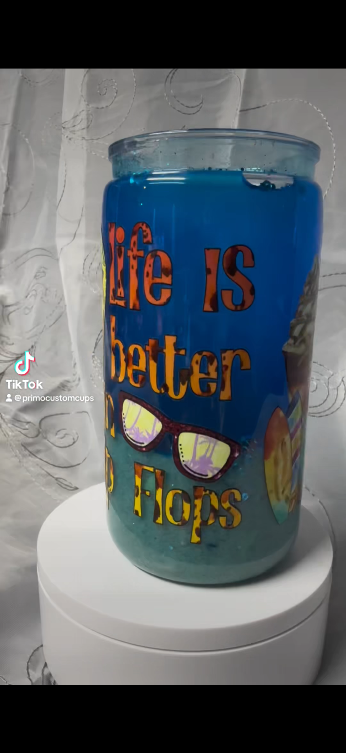 Sweet Summer Time 16 oz Beach Cup