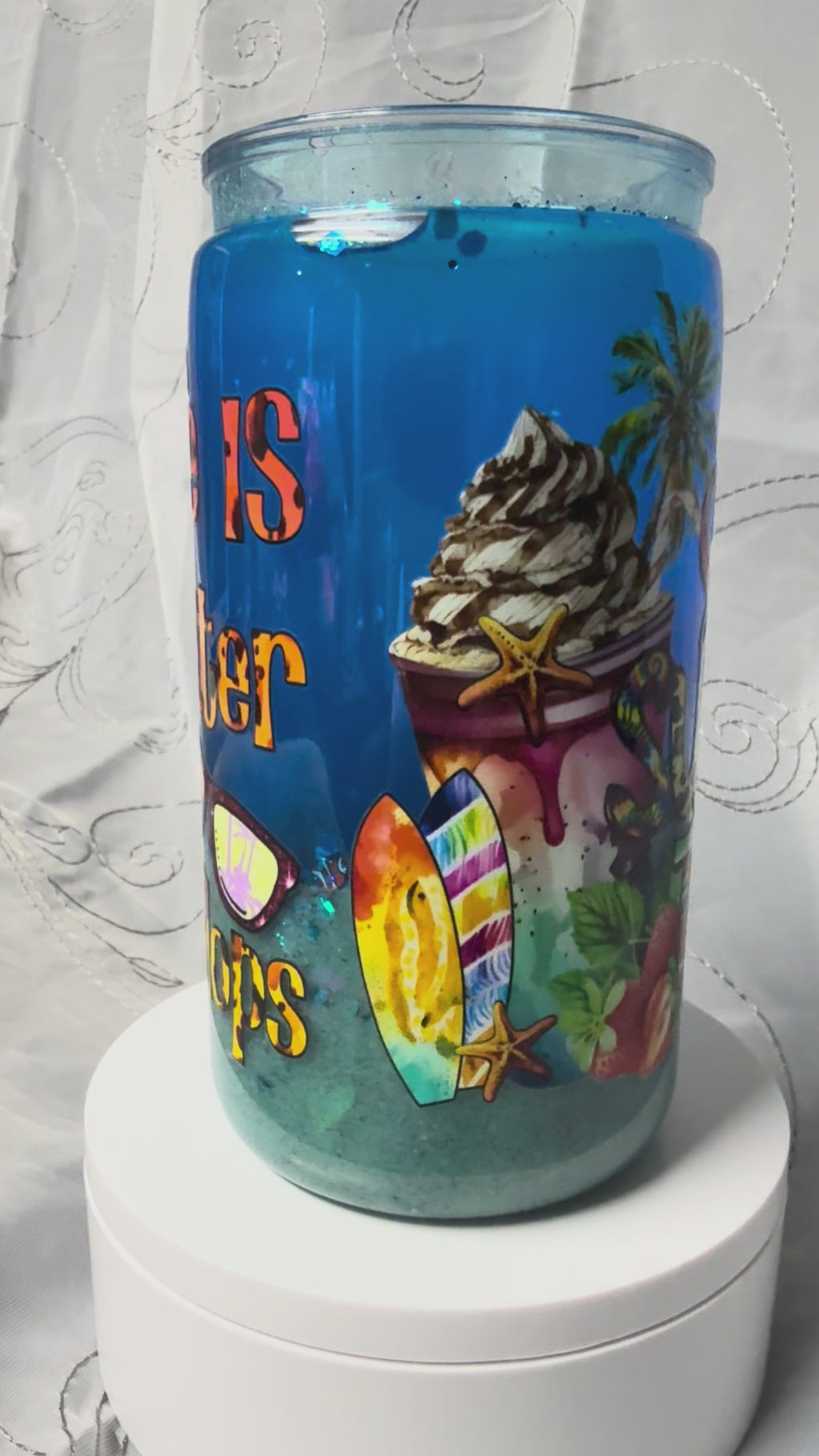 Sweet Summer Time 16 oz Beach Cup