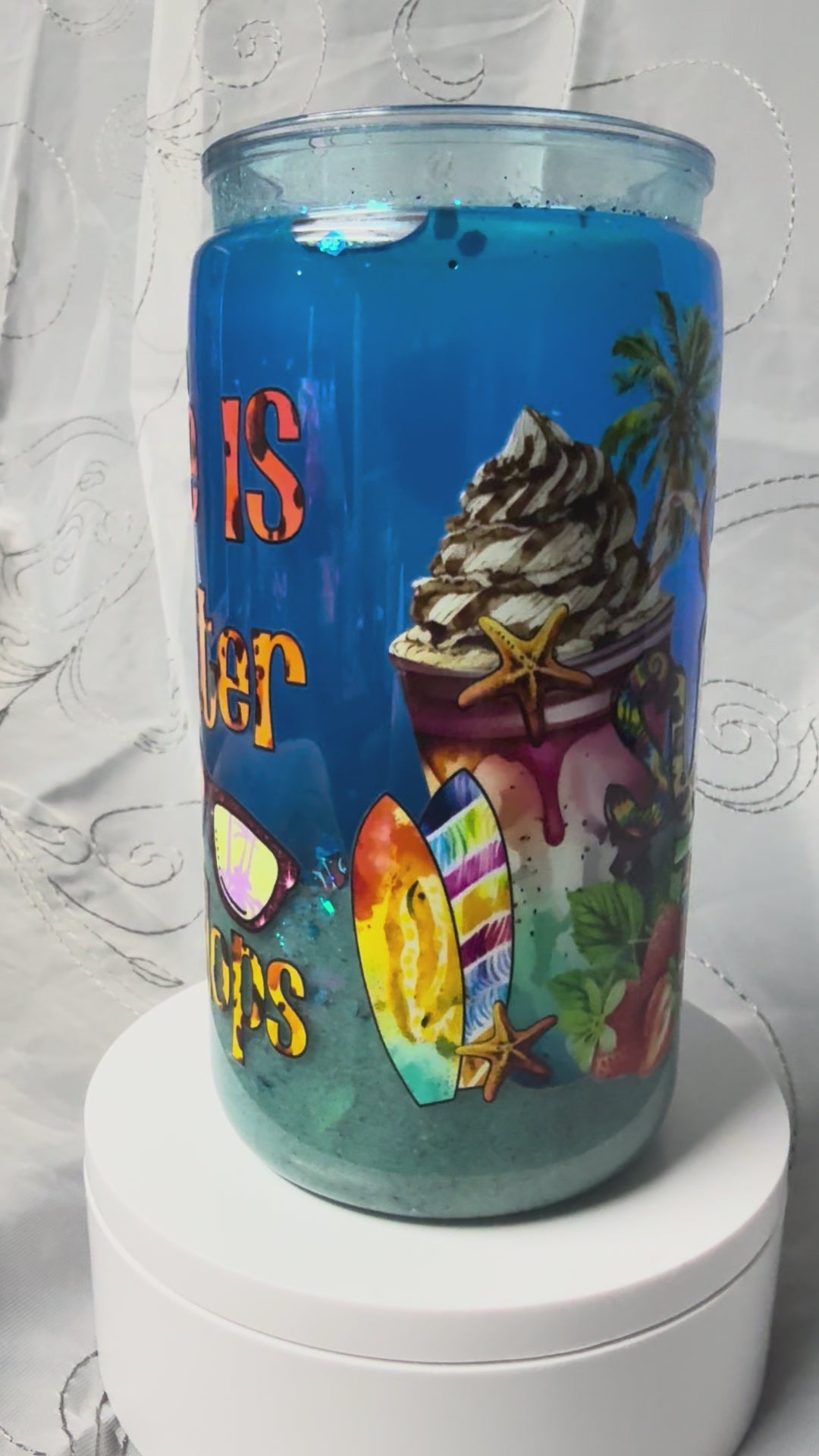 Sweet Summer Time 16 oz Beach Cup