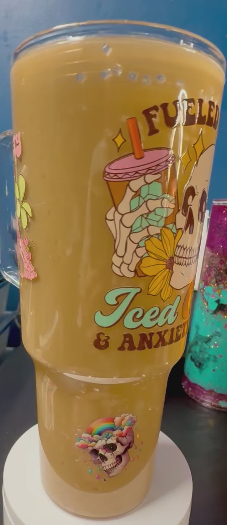 30 oz Anxiety coffee cup