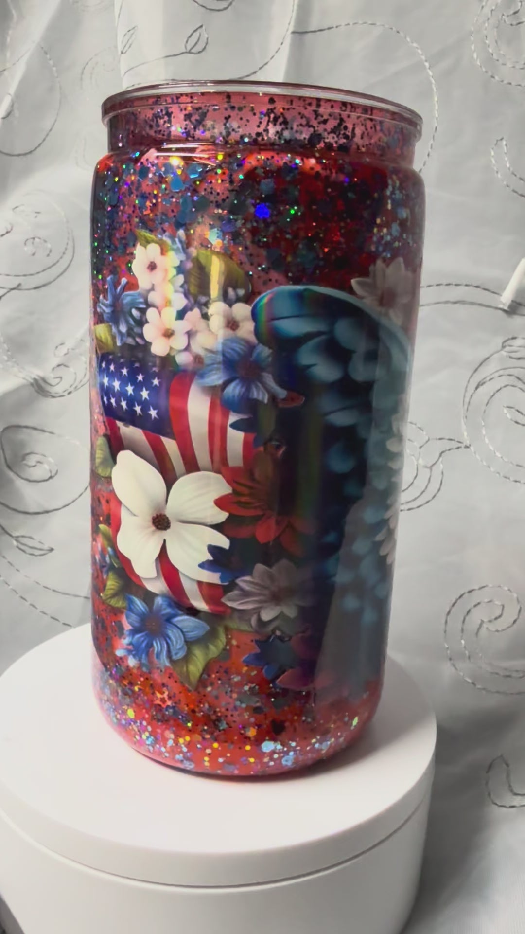 16 Oz Holographic America cup
