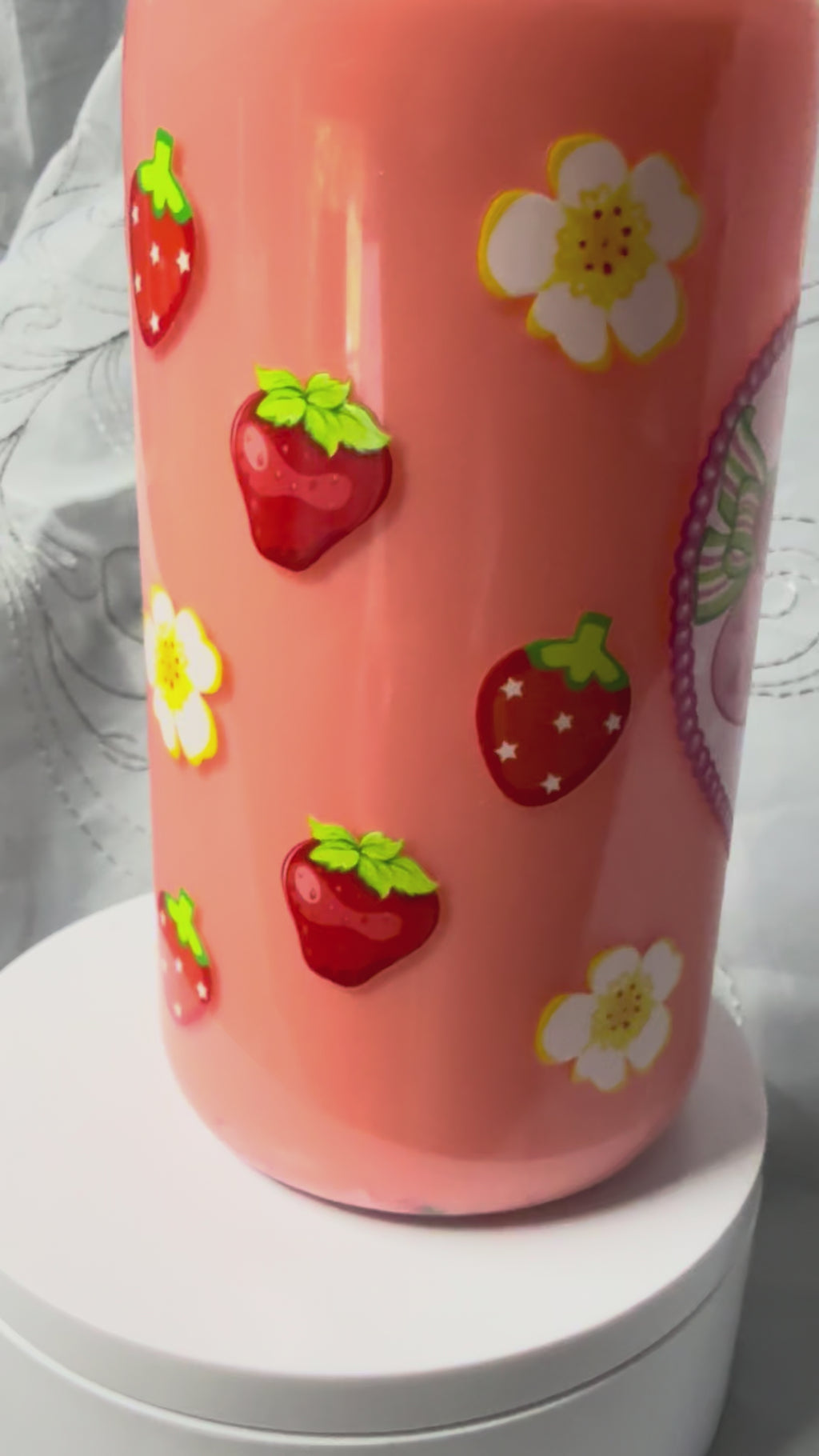 16 Oz Strawberry Shortcake “Milk” Cup