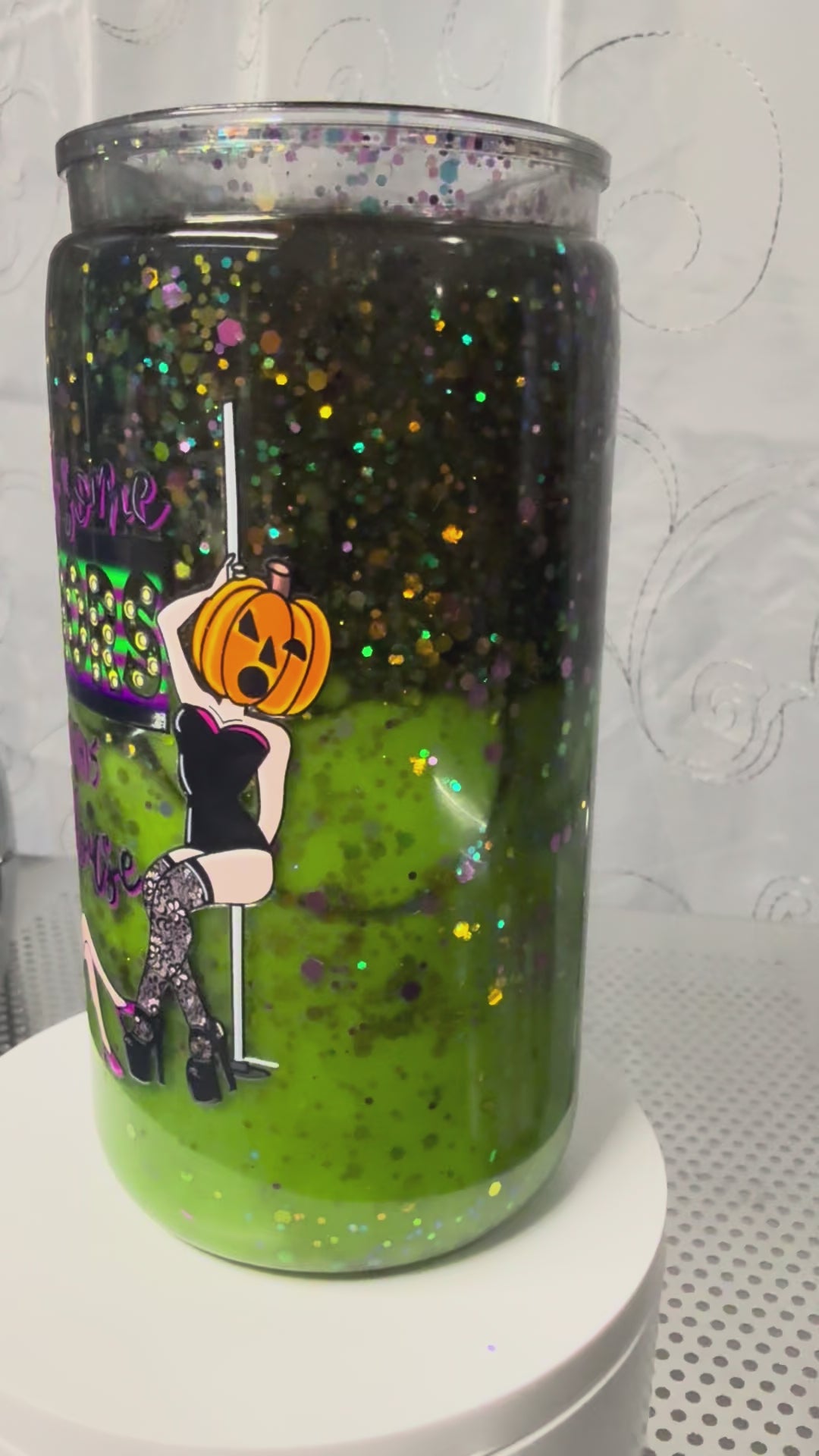 16 oz premade halloween cup