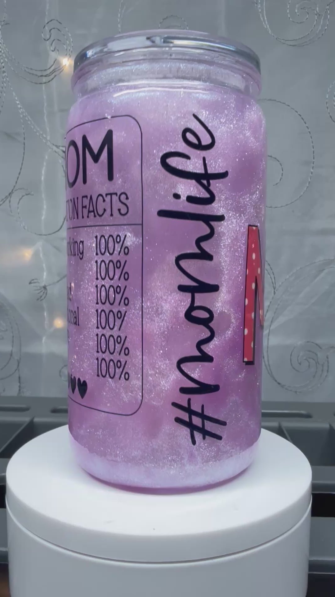 16 Oz Mom life Cup
